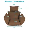 Egg Chair Cushion Hanging Basket Seat Cushion, Coffee
