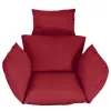Egg Chair Cushion Hanging Basket Seat Cushion Wine Red