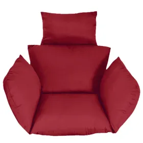 Egg Chair Cushion Hanging Basket Seat Cushion Wine Red