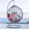 Egg Chair Cushion Hanging Basket Seat Cushion, Grey