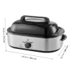 Electric Roaster Oven, 18 QT Turkey Roaster Oven with Self-Basting Lid, 1450W Roaster Oven with Defrost & Warm Function
