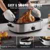 Electric Roaster Oven, 18 QT Turkey Roaster Oven with Self-Basting Lid, 1450W Roaster Oven with Defrost & Warm Function