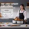 Electric Roaster Oven, 18 QT Turkey Roaster Oven with Self-Basting Lid, 1450W Roaster Oven with Defrost & Warm Function