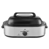 Electric Roaster Oven, 18 QT Turkey Roaster Oven with Self-Basting Lid, 1450W Roaster Oven with Defrost & Warm Function