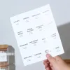 Empty Spice Jars with Label Pack (12x Bamboo Lid Glass Jar). Small 8oz Spice Storage Bottles, 72 Printed Spice Stickers and 20 Writable Pantry Labels