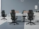 Ergonomic High Back Mesh Office Chair with Adjustable Headrest & Lumbar Support, Breathable Mesh Desk Chair with Padded Seat