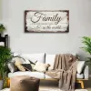Family is Important Quotes Canvas Wall Art for Living Room, 20x40in