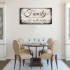 Family is Important Quotes Canvas Wall Art for Living Room, 20x40in