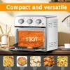 Family Size Air Fryer Toaster Oven Combo, 13QT, 360° Hot Air Circulation for Healthy Oil-Free Cooking, Multifunctional Convection