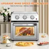 Family Size Air Fryer Toaster Oven Combo, 13QT, 360° Hot Air Circulation for Healthy Oil-Free Cooking, Multifunctional Convection