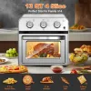 Family Size Air Fryer Toaster Oven Combo, 13QT, 360° Hot Air Circulation for Healthy Oil-Free Cooking, Multifunctional Convection