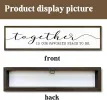 Family Wall Signs Decor Together is Our Favorite Place to Be Rustic Wood