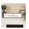 Family Wall Signs Decor Together is Our Favorite Place to Be Rustic Wood