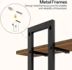 Floating Shelves, 15 Inch Wall Shelf Set of 2, Wall Mounted Storage Shelves 2-Tier