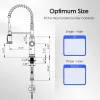 Kitchen Faucet - Spring Kitchen Sink Faucet with 3 Modes Pull Down Sprayer, Single Handle&Deck Plate for 1or3 Holes, 360° Rotation
