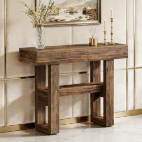 Console Brown Table 41.3 in x 11.8in x 31.5in