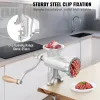 Manual Meat Grinder, Heavy Duty Cast Iron Hand Meat Grinder with Steel Table Clamp, Sausage Maker