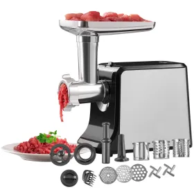 Meat Grinder, 3 Lbs/Min Capacity Electric Meat Grinders with Blade, Grinding Plate, Sausage Maker