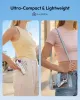 White Portable Handheld Turbo Fan, 100 Gear High Speed, Up to 12H Rechargeable Personal Fan with Digital Display