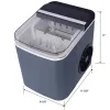 Portable Ice Machine, Black, Self-Cleaning Ice Maker Countertop with Basket and Scoop, 9 Cubes in 6 Mins, 26 lbs. per Day