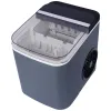 Portable Ice Machine, Black, Self-Cleaning Ice Maker Countertop with Basket and Scoop, 9 Cubes in 6 Mins, 26 lbs. per Day