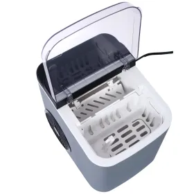 Portable Ice Machine, Black, Self-Cleaning Ice Maker Countertop with Basket and Scoop, 9 Cubes in 6 Mins, 26 lbs. per Day