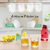 PSZ6D Automatic Ice Maker-Home & Outdoor Camping Ice Maker with Bullet Ice Technology. 12kg/day capacity, PVC material (BPA-free)