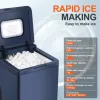 PSZ6D Automatic Ice Maker-Home & Outdoor Camping Ice Maker with Bullet Ice Technology. 12kg/day capacity, PVC material (BPA-free)