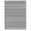 Black and White Boho Reversible Outdoor Rug