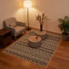 Black and White Boho Reversible Outdoor Rug