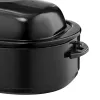 Roaster Oven, 18QT Fast-Cooking Turkey Roaster, 150-450 Fahrenheit Adjustable Temp Turkey Oven with Self-Basting Lid