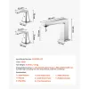 Silver Roman Tub Faucet, 3 Hole Waterfall Bathtub Faucet, Bath Tubs Faucets Set with 2 Handles