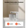 Silver Roman Tub Faucet, 3 Hole Waterfall Bathtub Faucet, Bath Tubs Faucets Set with 2 Handles
