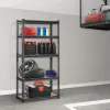 5-Tier Adjustable, 2000 lbs Capacity, Heavy Duty Garage Shelves Metal Organizer Utility Rack, Black, 30" L x 12" W x 60" H