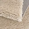 Cream Super Soft Polyester Shag Area Rug 5 x7