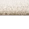 Cream Super Soft Polyester Shag Area Rug 5 x7