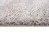 Grey Super Soft Polyester Shag Area Rug 5x7