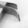 Stainless Steel Waterfall Spout Bathroom Faucet, Single Handle Bathroom Vanity Sink Faucet