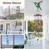Hummingbird Wind Chimes for Outside, Sympathy Wind Chimes for Outdoors Garden Decor with Natural Sounds