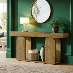 Console Table, Rustic Sofa Table Hallway Table (Main Material: Wood, Main Color: Natural)