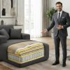 47" Modern Corduroy Upholstered Accent Sofa Chair with Seat Cushion & Ottoman, Single-Seat Lounge Sofa for Small Spaces, No Assembly Required